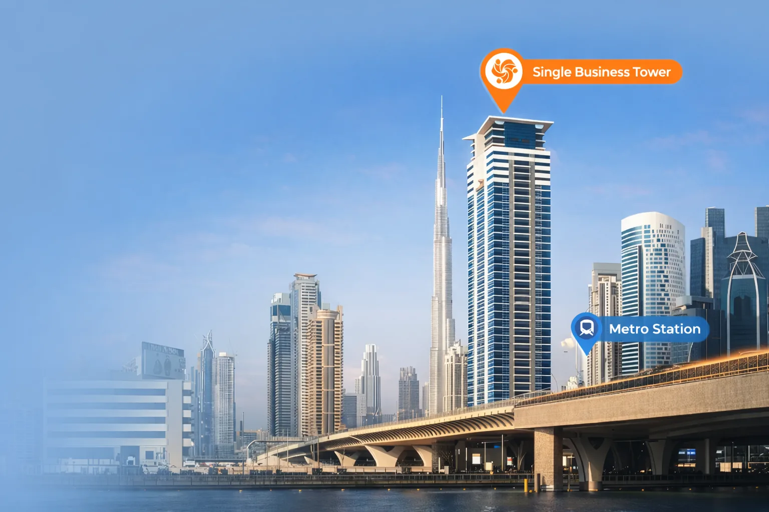 Dubai Business Bay Skyline